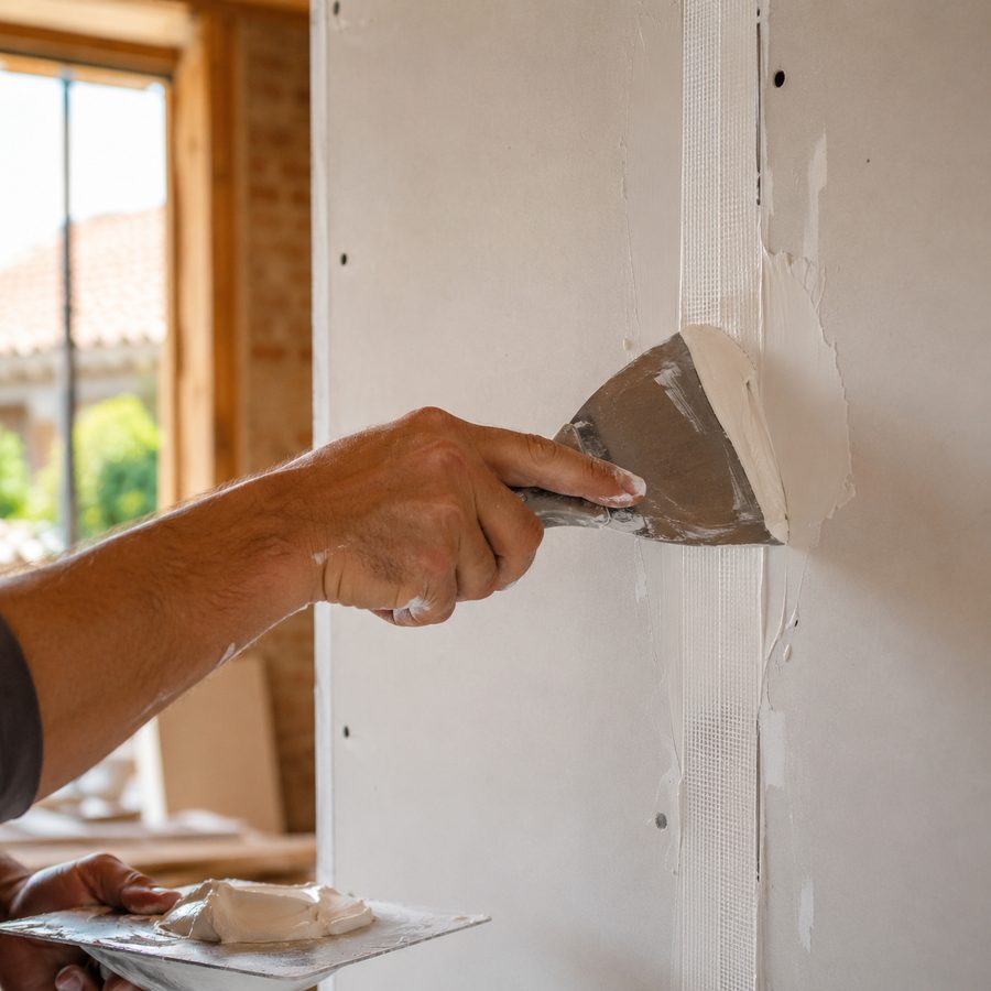 Travaux de plaquisterie par un artisan à Pau